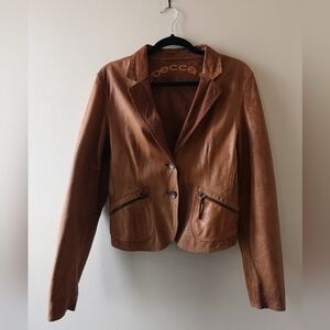Rebecca Blu Italian Leather Jacket